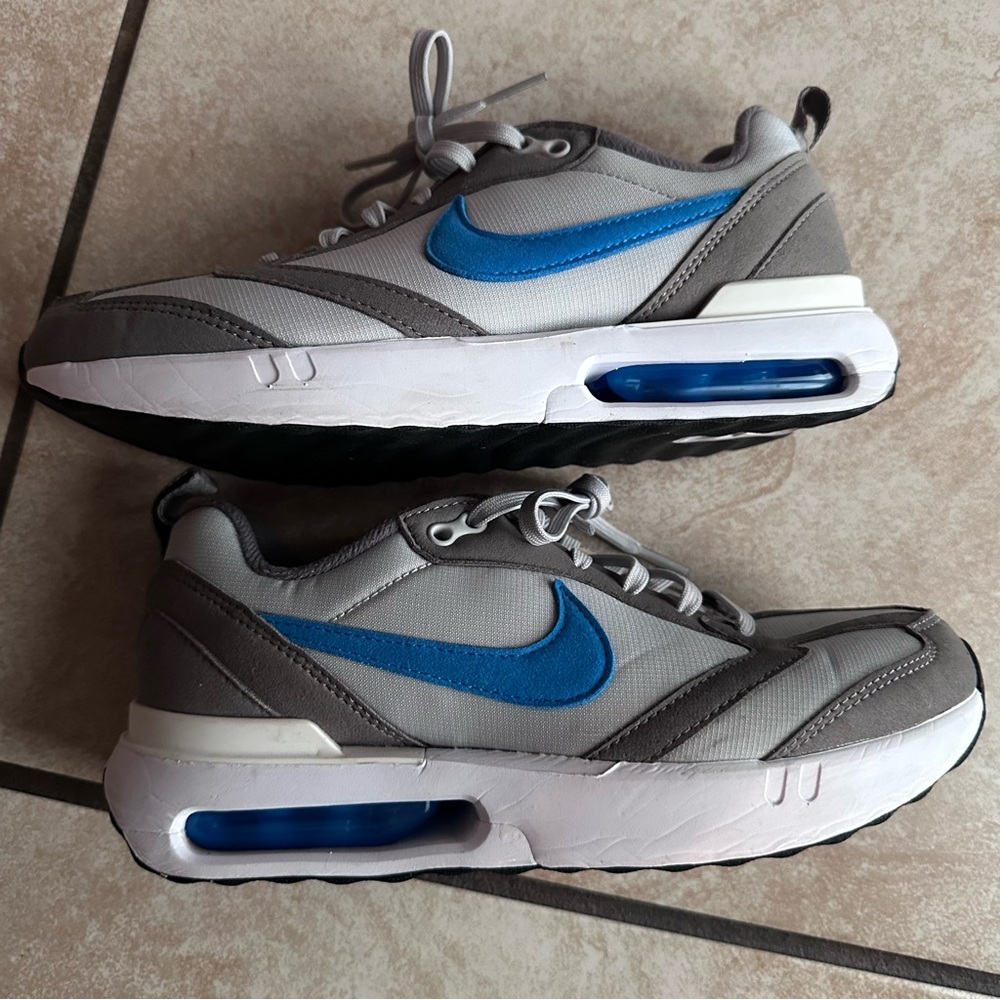 Nike Air Max Dawn Gray and Blue Sneakers youth size